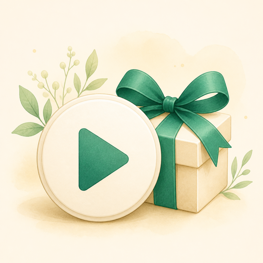動画視聴後の特典イメージ